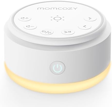 Momcozy Sound Machine for Baby-20 Soothing Sounds & Touch Warm Light Portable White Noise for Kids & Adults for Sleeping Timer and Memory | Ideal Travel Companion & Nursery Must-Have by Momcozy
