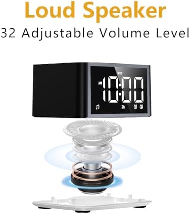 3-in-1 Sound Machine White Noise Machine Dual Alarms 12 Color Night Lights 30 Soothing Sounds 15 Wake Up Sounds 32 Volume for Baby Adults Kids Sleep Timer Memory Function Backup Battery Alarm Clock - Image 7