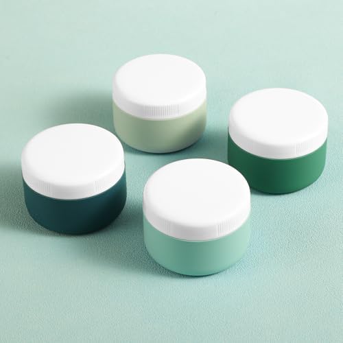 kuangre Travel Containers for Toiletries, Silicone Cream Jars BPA-Free, Leak-proof 3oz Travel Size Containers, Portable Size Silicone Jars with Lid for Cosmetic Face Hand Body Cream (4 Pack) - Image 5
