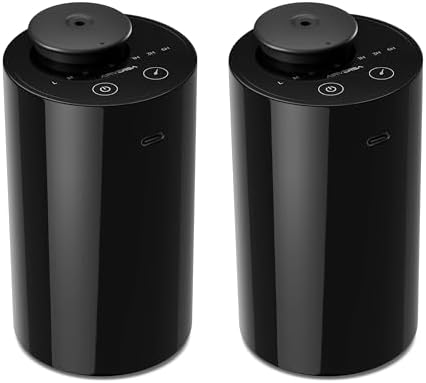 Airversa 2 Pack AN6 Waterless Diffuser for Essential Oil, Black + Black by Airversa
