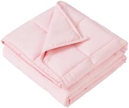 Weighted Blanket - 5 lbs Pink Heavy Blanket - Small Size Breathable Lap Blanket(36"x48", 5 lbs) - Image 6