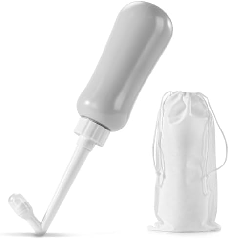 Portable Bidet Travel Large Capacity 15.8oz Personal Toilet Handheld Gray by FOOFOO