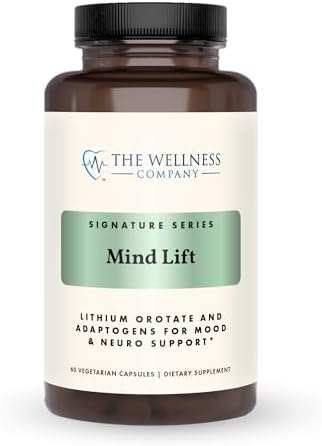 Mind Lift – Lithium, Ashwagandha, DHA & GABA for Mood & Stress, 60ct by TheWellnessCompany