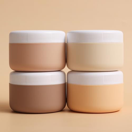 kuangre Travel Containers for Toiletries, Silicone Cream Jars BPA-Free, Leak-proof 2oz Travel Size Containers, Portable Size Silicone Jars with Lid for Cosmetic Face Hand Body Cream (4 Pack) - Image 6