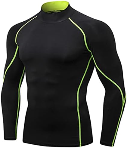 SPVISE Men's Compression Shirts Long Sleeve Mock Turtleneck Workout Tops by SPVISE