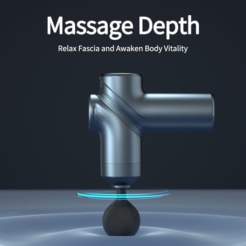 LEERCON Massage Gun Deep Tissue Mini Muscle Massager for Pain Relief, Blue - Image 4