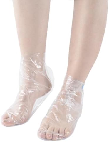 200Pcs Disposable foot film cover, Paraffin Bath Liners for Foot, foot film cover, anti cracking plastic bag, household cling film, trial shoe, foot cover, sock cover,Wax thera-py Foot Bag by JIASAIL