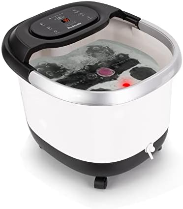 Luxury All in One Foot Spa - Motorized and Heated Foot Spa - Enjoy The Same Pedicure Foot Spa at Home Heat, Bubble Jets, Pedicure Stone, Motorized Massage Roller to Relieve Feet Stress by LITEDELIGHT