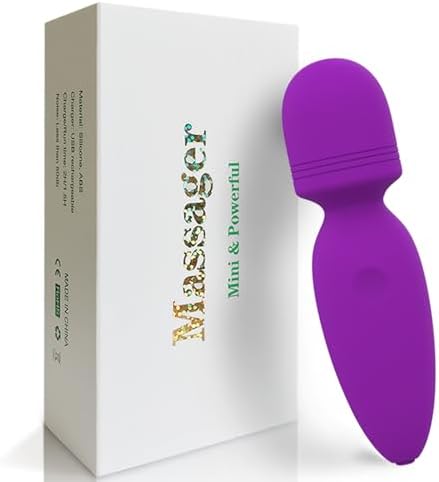 Portable mini Back Bullet Massager Waterproof Rechargeable Body Small Massager Fatigue Relieving Muscle Massager (Purple) by Kitppit