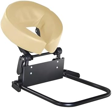 Master Massage Home Use Sleeping Mattress Top Massage Kit-Adjustable Headrest Face Pillow Cradle & Face Cushion Support Bracket, Head Face Rest Support- Eye Surgery Recovery - Cream by MasterMassage
