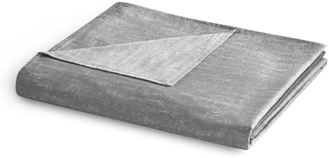 YnM Cooling Duvet Cover for Weighted Blankets (Gradient Dark Grey, 60''x80'') by YNM
