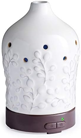 Airome Willow Medium Essential Oil Diffuser|100 mL Humidifying Ultrasonic Aromatherapy Diffuser 8 Colorful LED Lights, Intermittent & Continual Mist, Auto Shut-Off - Image 2