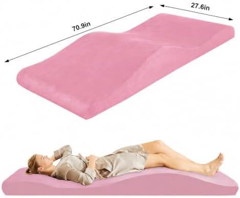 Lash Bed Foam Topper, Massage Table High-Density Foam Mattress Topper, Ergonomic Curved Lash Bed Cushion for Beauty Salon - Image 2