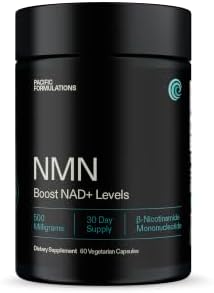 NMN 500mg, NAD+ Support, 60 Veg Capsules by PacificFormulations