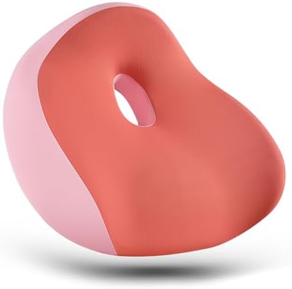 FLORICH Upgrade Large Car Seat Cushion for Long Sitting, Ergonomic Memory Foam Driving Seat Cushion for Back & Sciatica Pain Relief, Non-Slip Washable Seat Cushion for Car, Driver, Office-Pink by FLORICH