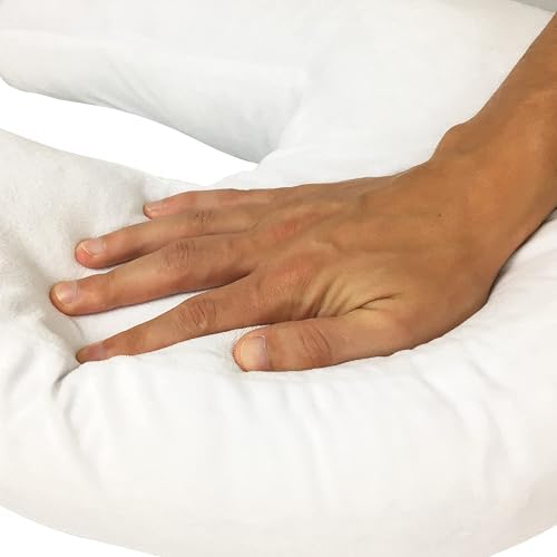 Side Sleeper Pillow with Ear Hole – Ergonomic J-Shaped Swan Pillow for Neck Support & Spine Alignment – Memory Foam Support for Pressure Relief – Perfect for Side Sleeping Adults – With Velvet Cover - Image 6
