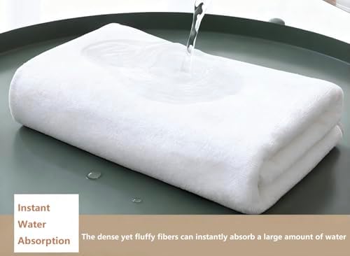 Massage Table Cover Towel with Face Cradle Hole, Premium Fitted Sheet with Locked Edges (White Full Body) - Image 3