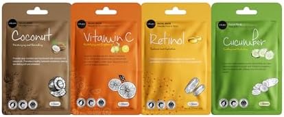 Celavi Korean Face Mask Sheet Set, Spa Masks for Women, 12 Pack B - Image 4