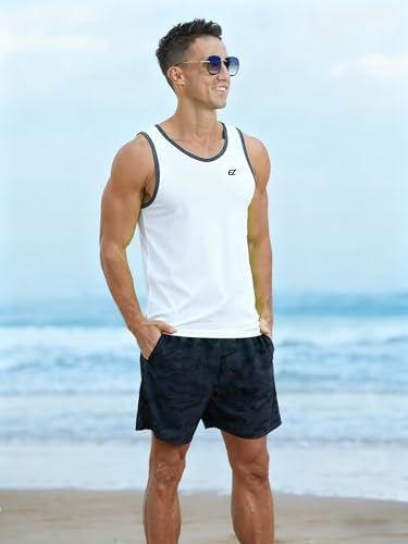 EZRUN Men's Quick Dry Workout Tank Top UPF 50+ Sweat-Wicking Gym Shirt - Image 3