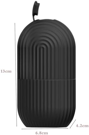 Joyeee Ice Face Roller, Reusable Silicone Mold Face Massage Eye Facial Beauty Skin Care Tools Apply Ice for Shrink Pores Anti Wrinkle Reduce Puffiness Improve Skin Elasticity, Striped, Black - Image 2