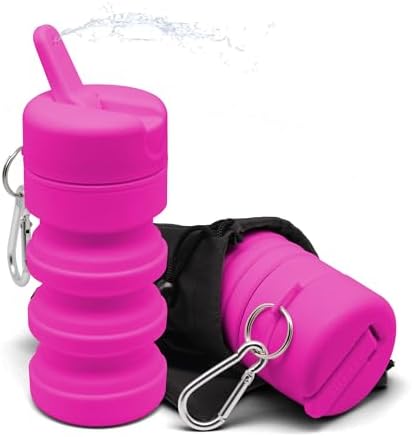 TUSHY Travel Bidet, Collapsible and Expandable Peri Bottle, Fuchsia Friday - Image 4