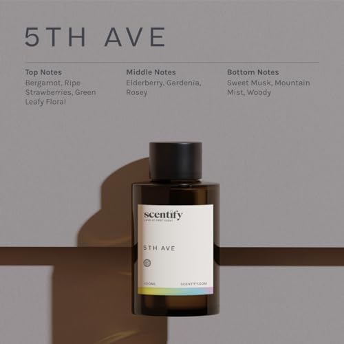 Scentify 5th Ave Aroma Oil Refill Scent for Oil Diffusers - Bergamot, Floral, Gardenia Scents - Luxurious Relaxing Aromatherapy Diffuser Fragrance 470ml, 16 oz - Image 3