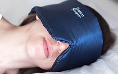 Hypoallergenic Sleep Masks for Sleeping | Chronic Migraine | | Side and Back Sleep mask | Free Lifetime Replacements. Large Straps, Silky Total Blackout mask. Dream Sleeper Mascara dormir | Women Men by Dream+Sleeper