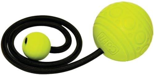 GoFit GoBall Trigger Point Massage Ball for Back, Shoulders, Legs and Glutes, 2.7 Inch Handheld Muscle Massage Tool for Targeted Pressure and Self-Massage by GoFit