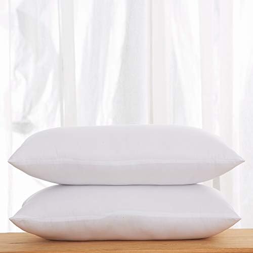 Acanva Premium Throw Pillow Inserts with Microfiber Filled, Lumbar Support Decorative Stuffer for Sofa Bed Couch & Chairs, 16x26, 2 Count, White - Image 2