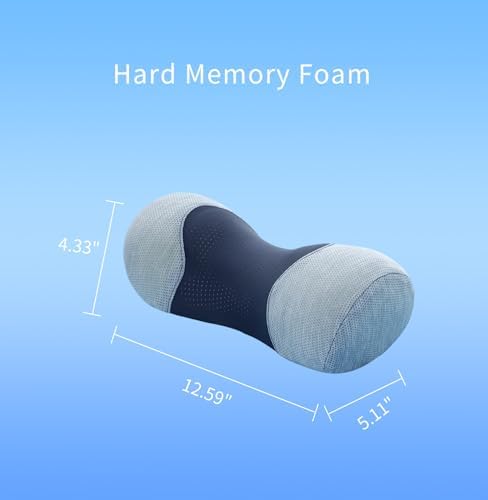 Bespilow Cervical Neck Pillow for Pain Relief - Small Cylinder Neck Roll & Round Bolster - Portable Memory Foam Traction Device for TMJ, Hump Correction, Travel & Sleeping Support,Odorless - Image 6