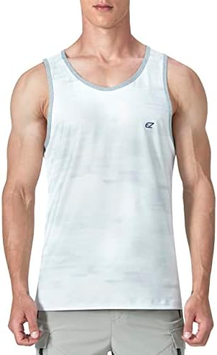 EZRUN Men's Quick Dry Workout Tank Top UPF 50+ Sweat-Wicking Gym Shirt by EZRUNSPORT