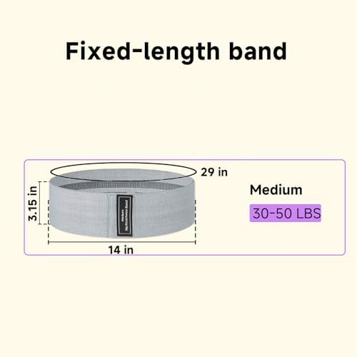Resistance Bands, Fabric Workout Bands for Women & Men, Cloth Booty Resistance Loop Bands, Thick Squat Bands for Home Fitness, Gym, Yoga, Pilates for Butt Legs Thigh Hip Glute - Image 3