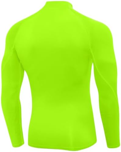 SPVISE Men's Compression Shirts Long Sleeve Mock Turtleneck Workout Tops - Image 4