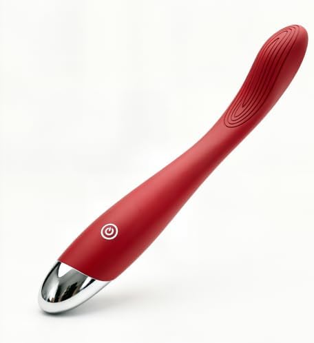 AEVEONE Mini Cordless Handheld Massager with 10 Vibration Modes, Waterproof Personal Body Massager for Face & Full Body Muscle Relaxation, Portable Massage Tool (Red) by AEVEONE