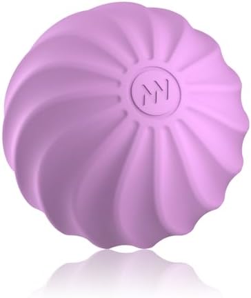 2.5" Mini Massage Ball, 10 Speeds Vibrating Massage Roller Ball for Palm, Hand, Foot, Leg, Neck, Back, Trigger Point Muscle Therapy Ball for Myofascial Release, Plantar Fasciitis Relief (Purple) by Unknown