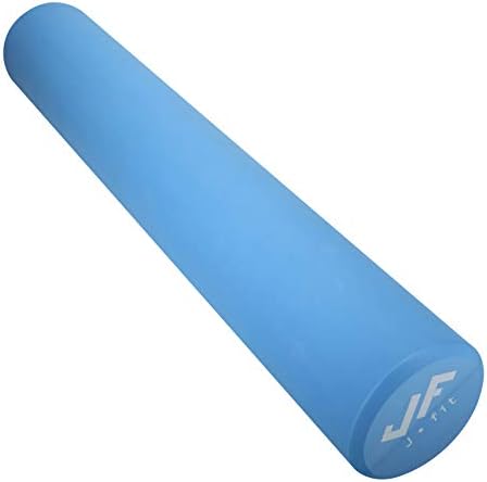 JFIT High Density Smooth EVA Foam Roller - Made in Taiwan - Multiple Size Options Available - Exercise, Massage, Muscle Recovery, Round Foam Roller by JFIT