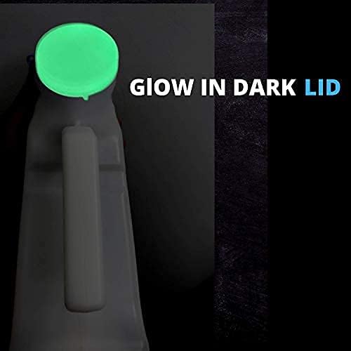 Urinals for Men Spill Proof by PerfectMed (2 Pack) - 32 oz/ 1000 ml | Portable Urine Bottle Bed Pan W/Glow in Dark Lid | Thick Plastic Pee Urinal Bottle - Image 4