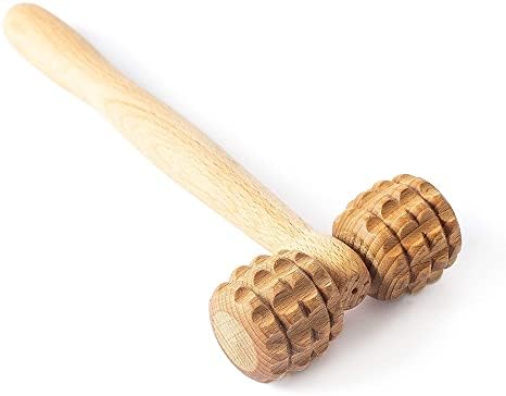 tuuli Accessories - T-Shape Massage Roller, Body and Face Roller, Multi-Functional Facial Massager, Helps Ease Muscle Tension and Supports Skin Health, Wooden Roller Massager Tool - Image 2