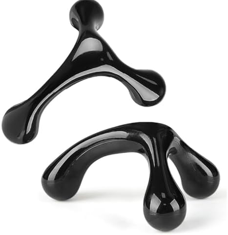 3 Point Hand Held Massage Tool, 2 Pcs Manual Trigger Point Massage Tools Deep Muscle Tissue Manual Massager, Handheld Palm Pressure Point Body Massager for Neck Shoulder Back Leg Muscle Pain Relief - Image 7