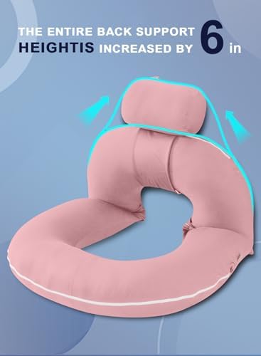 INSEN Reading Pillow, Back Pillow for Sitting in Bed and Couch - Image 4