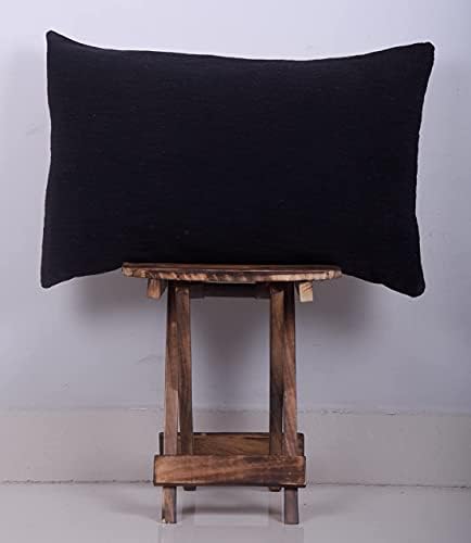 Trade Star 100% Cotton Throw Pillow Cover Mudcloth Cushion Case Premium Quality for Farmhouse Decor Highly Durable Pillowcase for Couch (Black Solid 14X22 INCHES) - Image 5