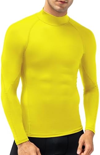 SPVISE Men's Compression Shirts Long Sleeve Mock Turtleneck Workout Tops - Image 2
