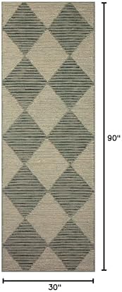 Loloi Chris Loves Julia Francis Spa/Granite 2'-6" x 7'-6" Runner Rug - Image 2