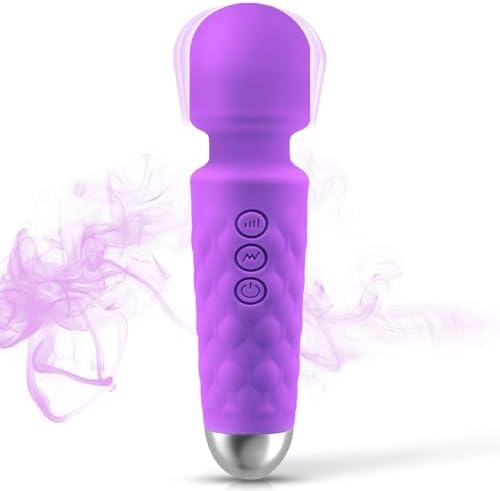 Handheld Relaxation Massager to Relief Whole Body Muscle Tension and Promote Relaxation, 20-Modes & 8-speeds, Pale Purple by Almassawand