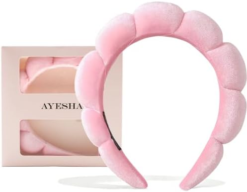 Ayesha Spa Headband for Washing Face Makeup Skincare Soft Sponge Hair band by AYESHA