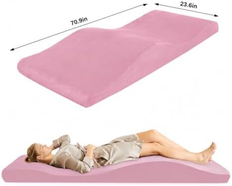 Lash Bed Foam Topper, Massage Table High-Density Foam Mattress Topper, Ergonomic Curved Lash Bed Cushion for Beauty Salon - Image 2