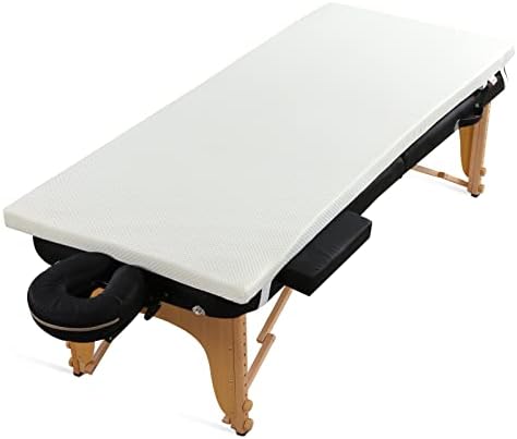 HOMBYS Memory Foam Bed Mattress Topper with Removable Cover, Massage Table Mattress Topper with Elastic Bands, Non-Slip Lash Bed Cushion Only, 73"x29"x3" by HOMBYS