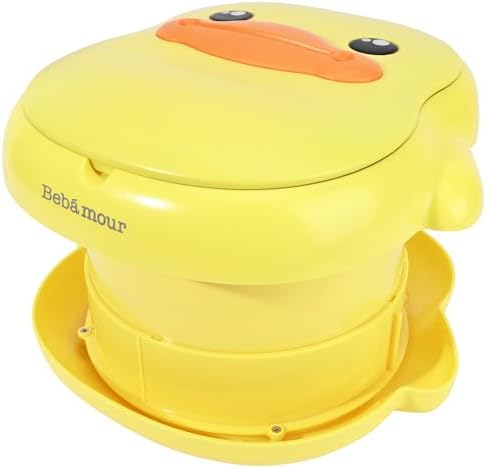 Bebamour Portable Potty Seat for Kids Travel - Foldable Training Toilet Chair for Toddler Girls with Storage Bags for Outdoor and Indoor Easy to Clean (Yellow) - Image 3