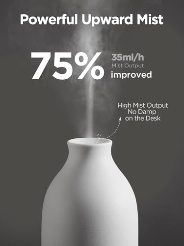 InnoGear 150ml Ceramic Essential Oil Diffuser, Diffusers for Home, Yellow - Image 2