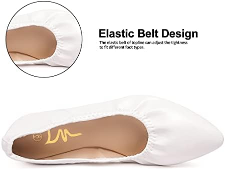 Women's Ballet Flat Slip On Flats - Classic Casual Dress Shoes, Foldable Portable Travel Ballet Walking Shoes - Image 4